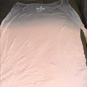 American Eagle Outfitters Soft & Sexy Gray Long Sleeve Tee